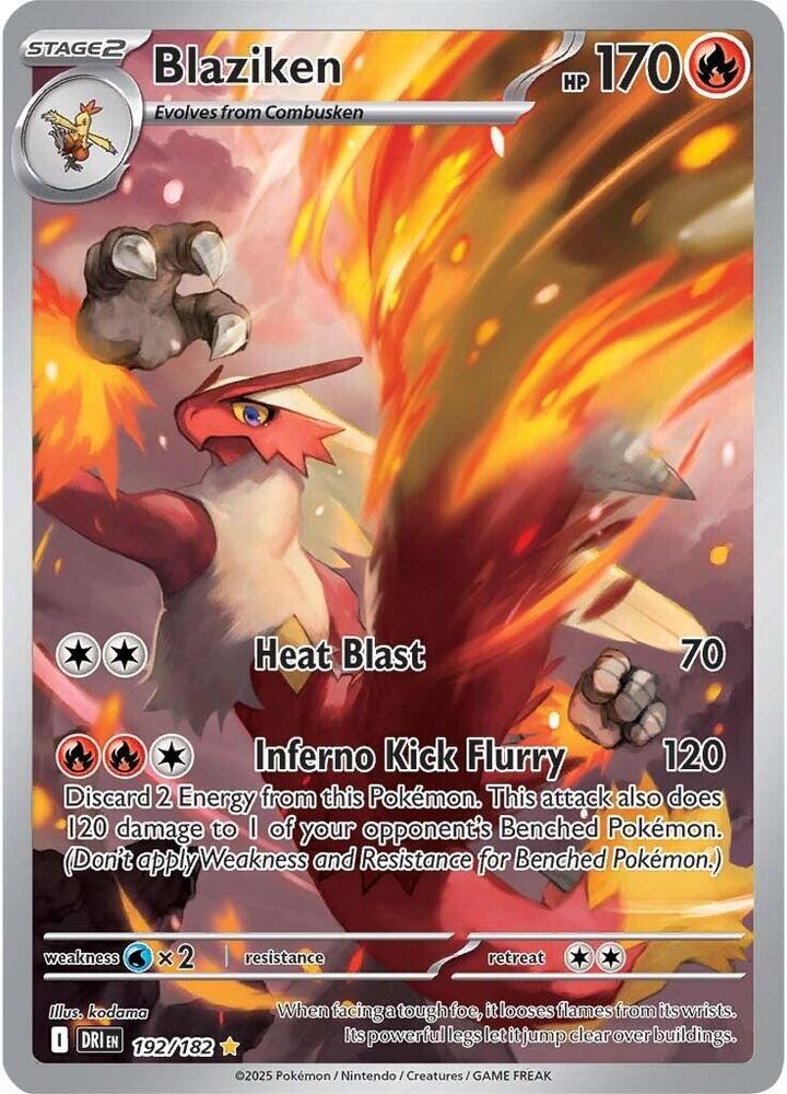 Blaziken (192) Destined Rivals (Illustration Rare)