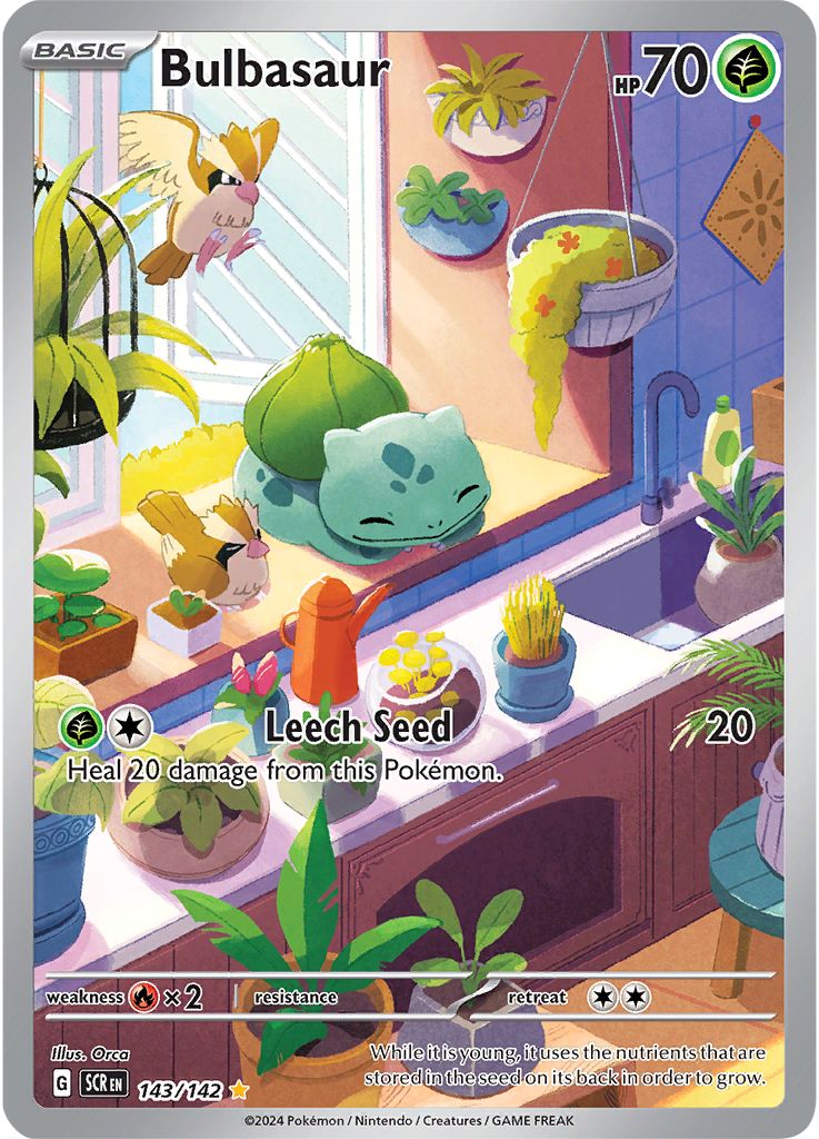 Bulbasaur #143 - Pokémon Stellar Crown Bulbasaur – Stellar Crown – 143 – Illustration Rare