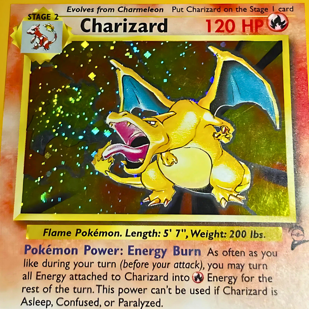 Charizard Base Set 2 Holo Swirls