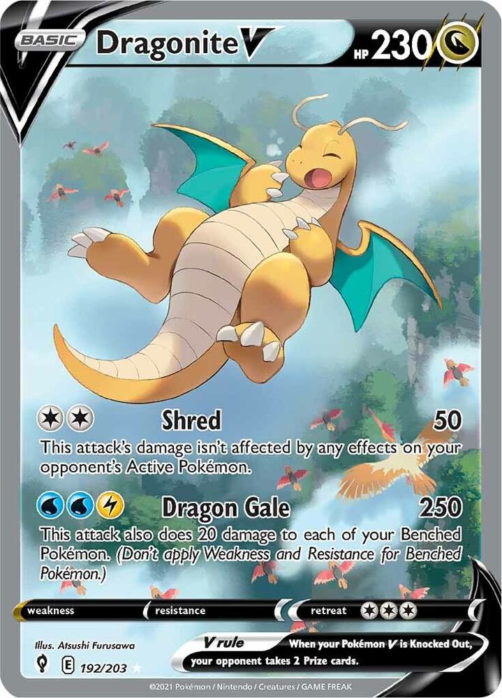 Dragonite V (192) SWSH07 Evolving Skies (Ultra Rare) Dragonite V (192) SWSH07 Evolving Skies (Ultra Rare)