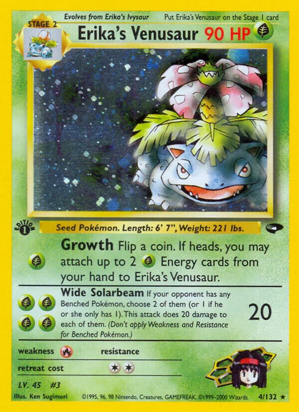 Erika's Venusaur (4) Gym Challenge (Holo Rare)