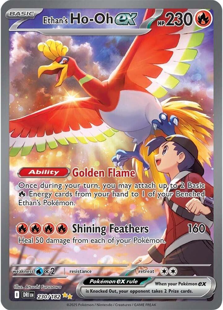Ethan's Ho oh ex (230) Destined Rivals (SIR)