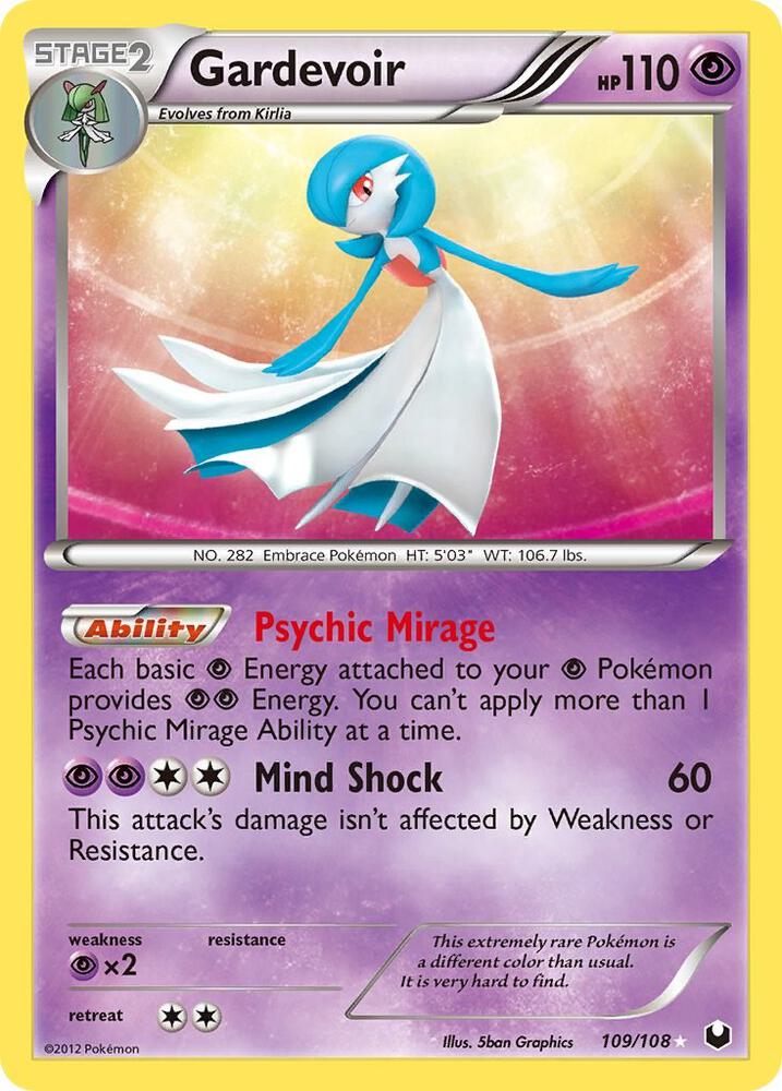 Gardevoir (109) Dark Explorers (Secret Rare)