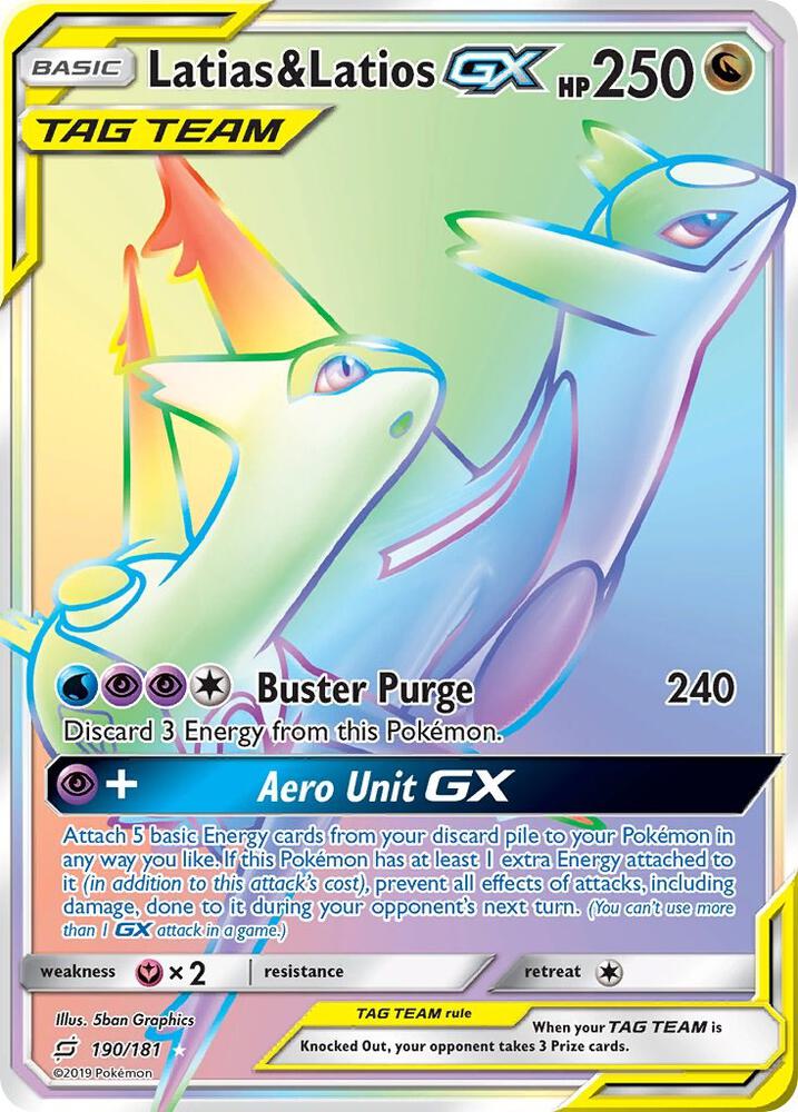 Latias & Latios GX (Secret) 190 SM Team Up