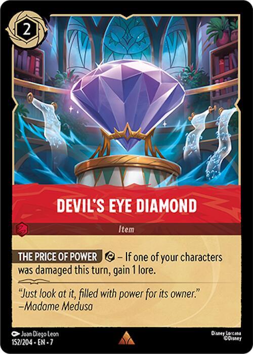 Lorcana Item Cards Devil's Eye Diamond Lorcana Item Cards Devil's Eye Diamond