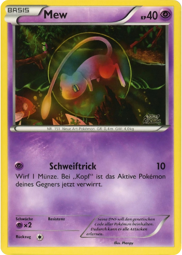 Mew Pokémon Art Academy Promo Winner Phanpy