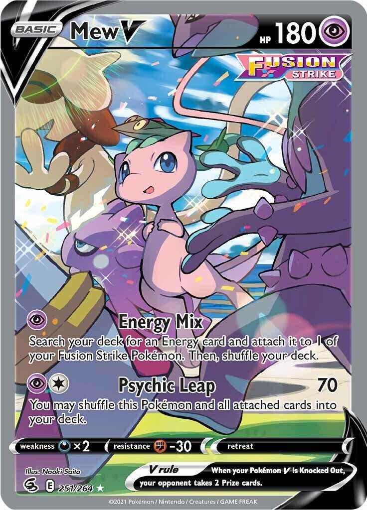 Mew V Alternate Art (Sword and Shield Fusion Strike)