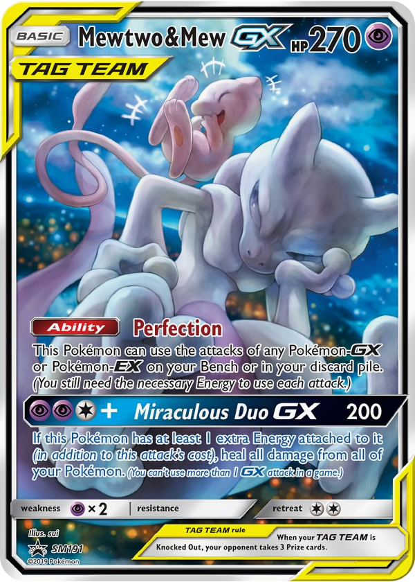 Mewtwo & Mew GX Sun & Moon Promo SM191