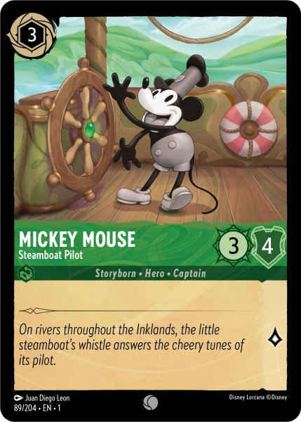 3. Mickey Mouse – Steamboat Pilot – The First Chapter (Common) Mickey Mouse – Steamboat Pilot – The First Chapter (Common)