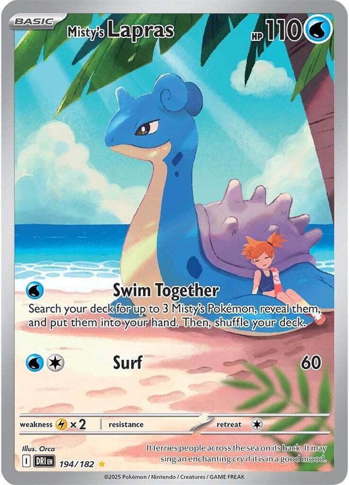 Misty's Lapras (194) Destined Rivals (Illustration Rare)