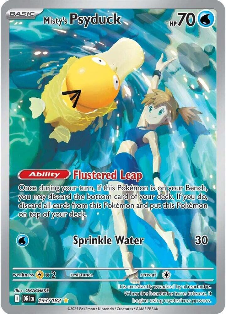 Misty's Psyduck (193) Destined Rivals (Illustration Rare)