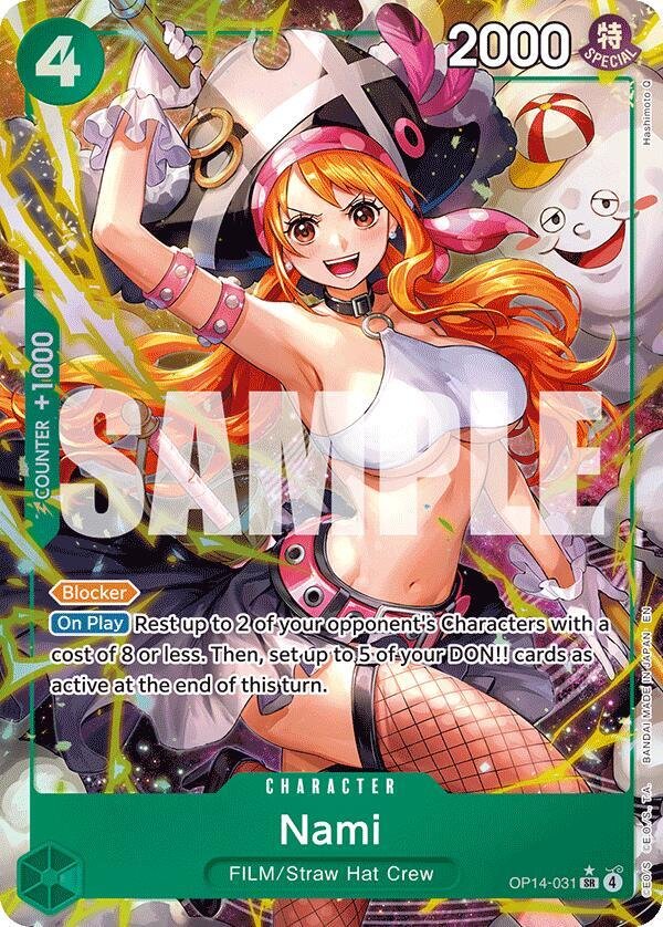 Nami (Alternate Art) The Azure Sea's Seven (OP14)