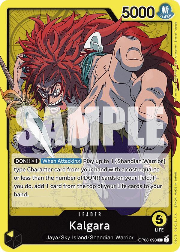 One Piece TCG Yellow Leader Kalgara
