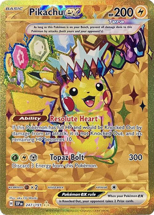 Pikachu ex 247 (Hyper Rare) Pikachu ex 247 (Hyper Rare)