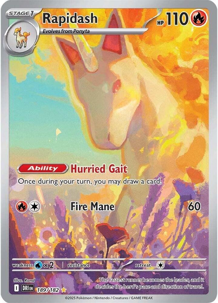 Rapidash (189) Destined Rivals (Illustration Rare)