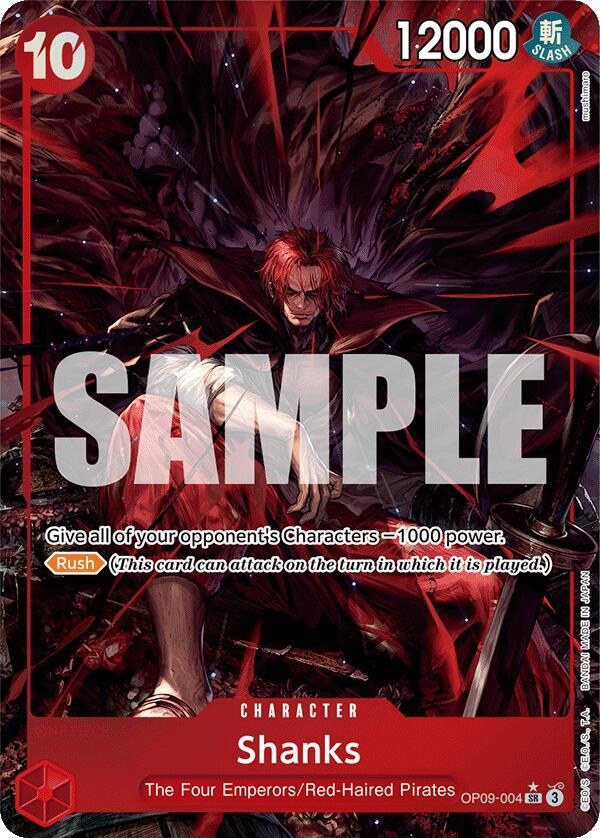 Shanks (Alternate Art) OP09-004 - Emperors in the New World