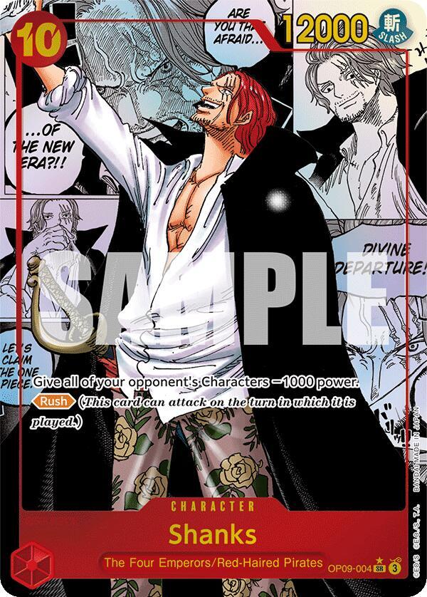 Shanks (Manga) OP09-004 - Emperors in the New World