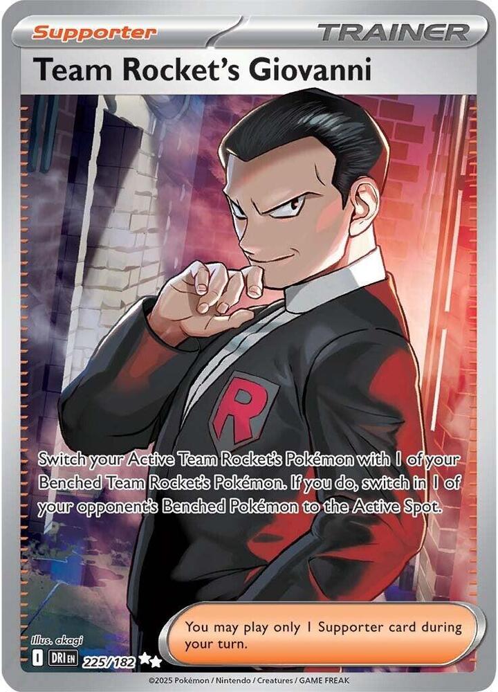 Team Rocket's Giovanni (225) Destined Rivals (Ultra Rare)