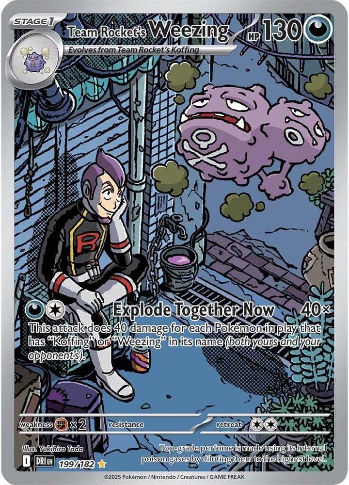 Team Rocket's Weezing (199) Destined Rivals (illustration Rare)