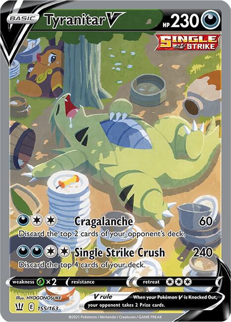 Tyranitar V (Alternate Full Art) (155) Battle Styles (Ultra Rare)