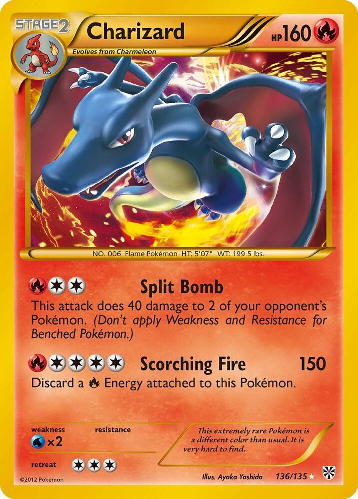 Charizard (136) Plasma Storm (Secret Rare)