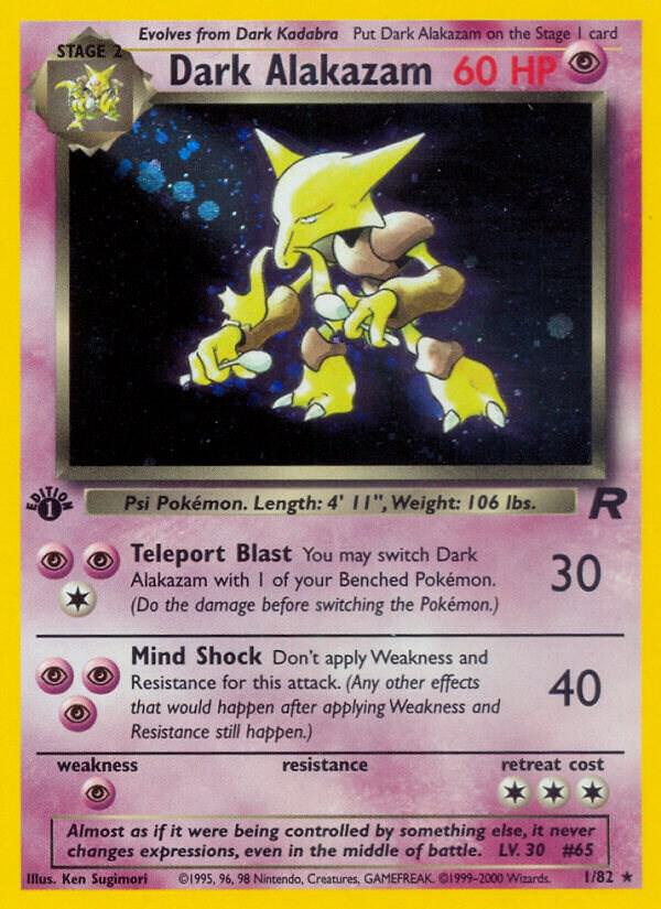 Dark Alakazam #1 (Holo Rare) PSA 10