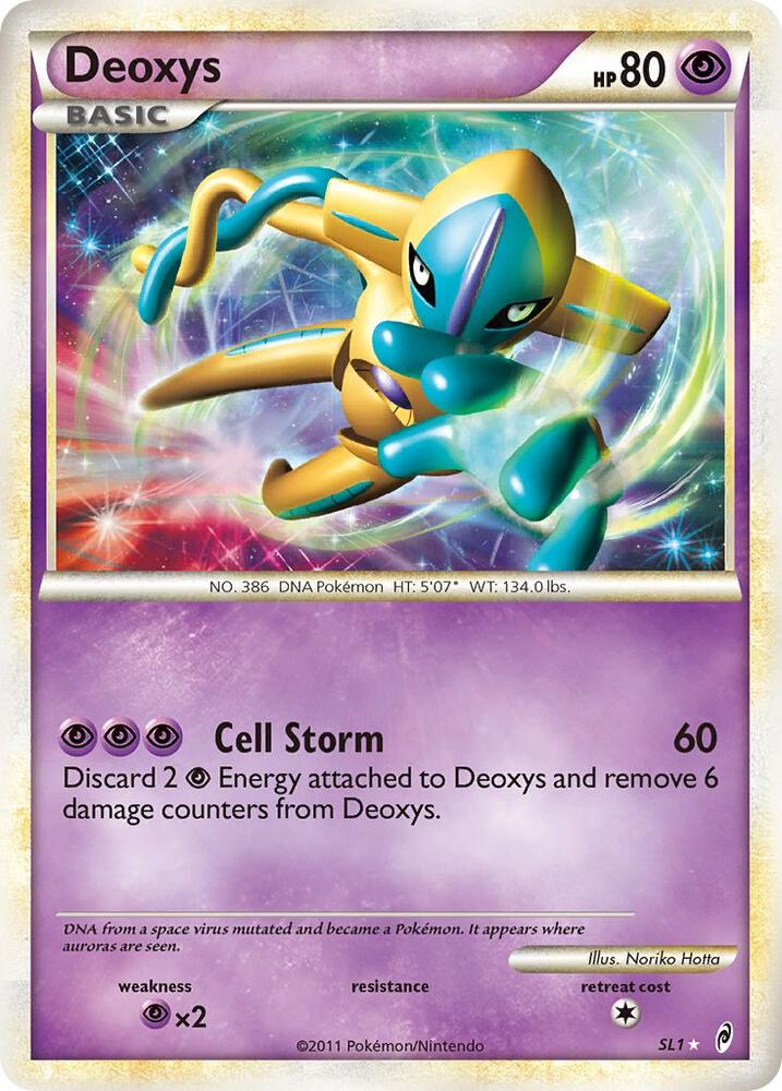 Deoxys (Shiny) #SL1 Call of Legends (Shiny Holo Rare)