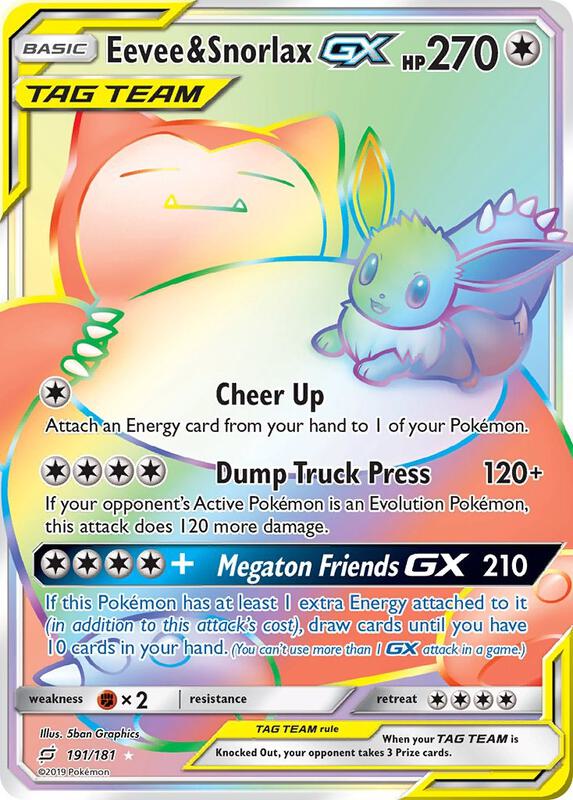 Eevee & Snorlax GX #191 Team Up