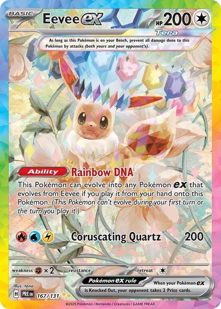 Eevee ex 167 (Prismatic Evolutions)