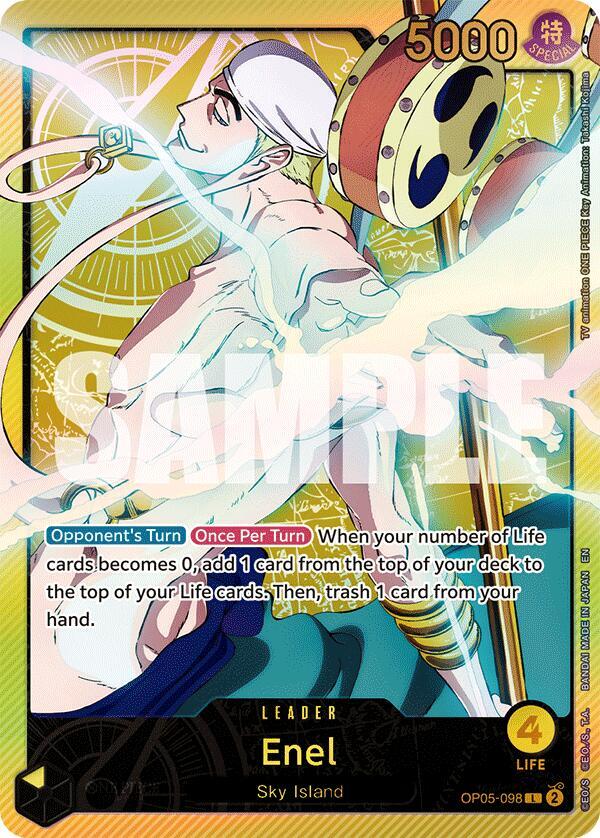 Enel OP05 098 (SPR) Extra Booster Anime 25th Collection (Leader)