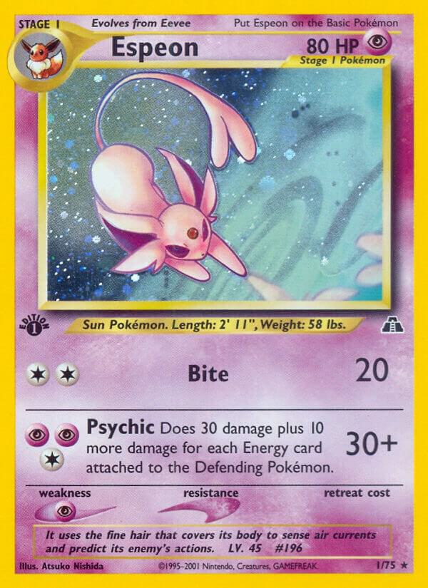 Espeon #1 Neo Discovery (Holo Rare)