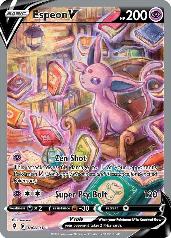 Espeon V #180 Evolving Skies (Ultra Rare)