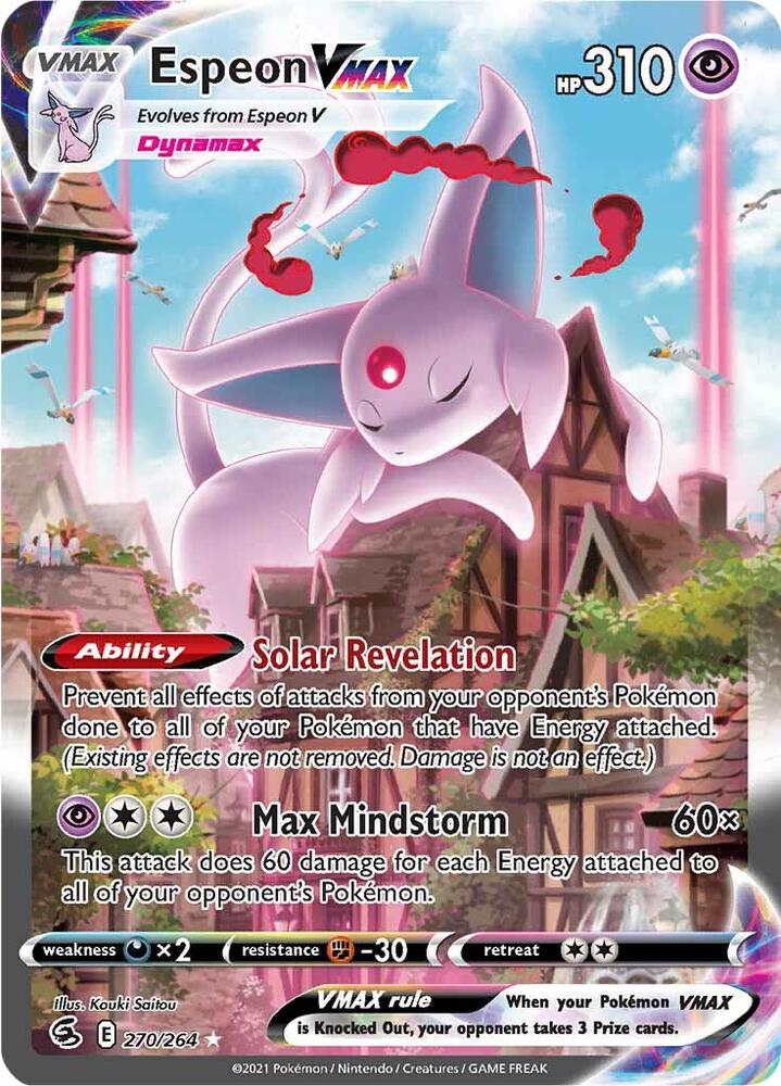 Espeon VMAX #270 Fusion Strike (Secret Rare)
