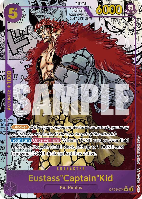 Eustass Captain Kid OP05 074 (Manga) Premium Booster The Best (Super Rare)