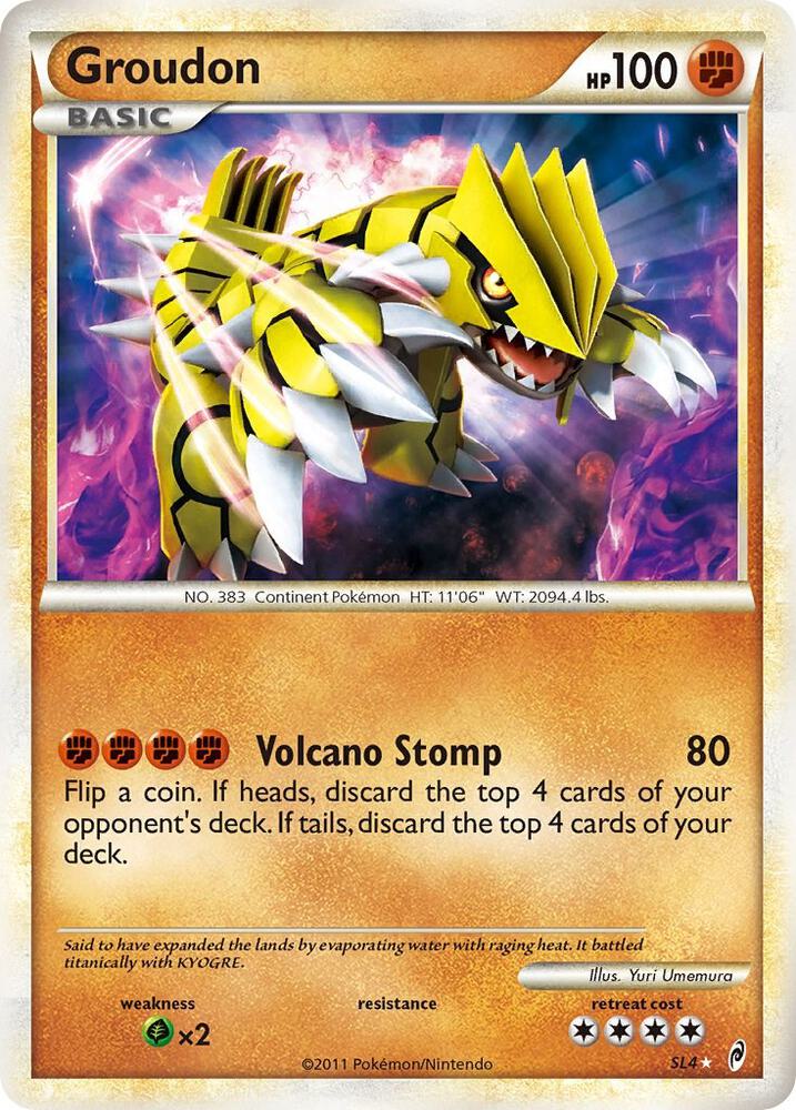 Groudon SL4 (Shiny) Call of Legends (Holo Rare)
