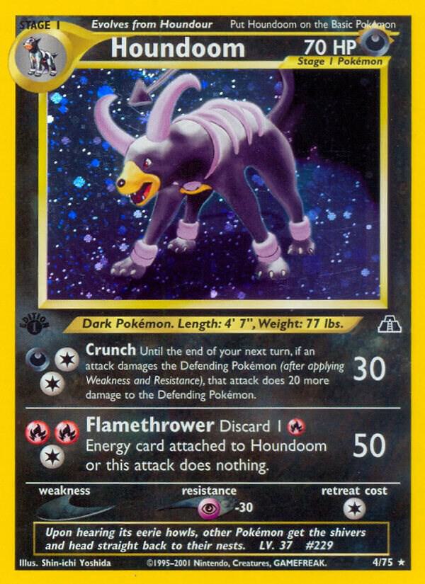 Houndoom (4) Neo Discovery (Holo Rare)