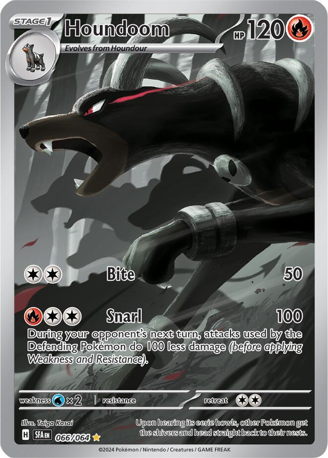 Houndoom (66) SV Shrouded Fable (Illustration Rare)