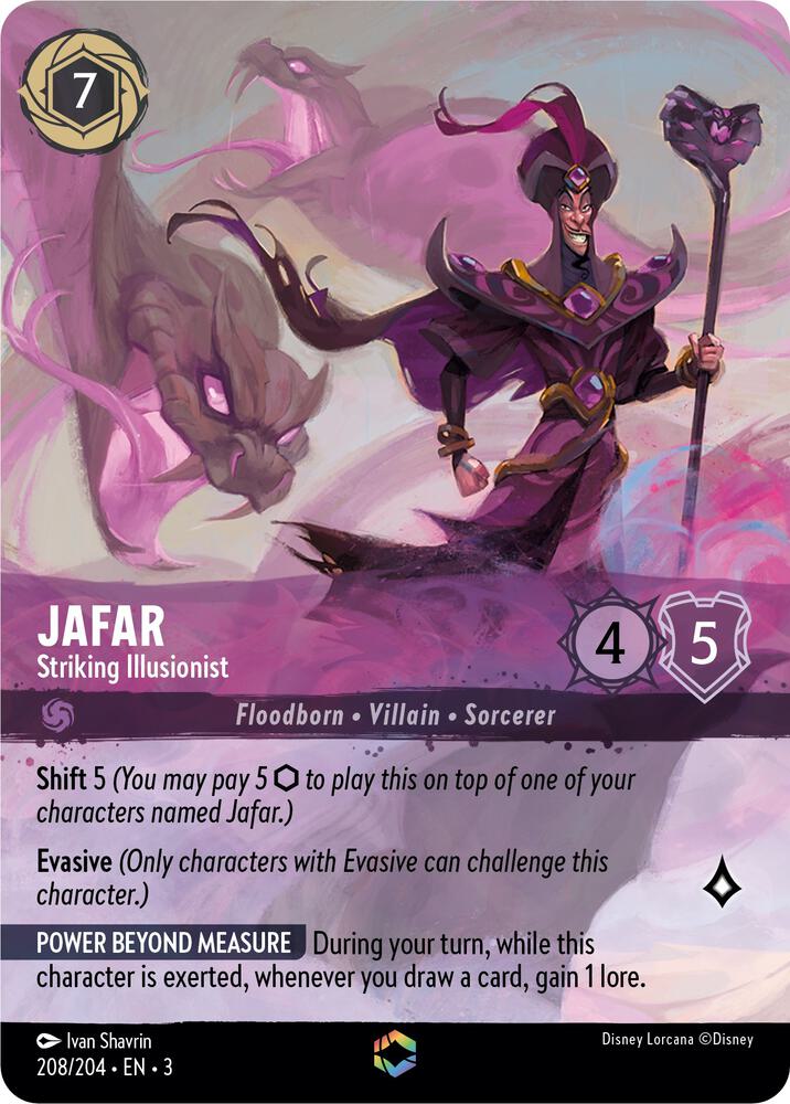 Jafar Striking Illusionist (Enchanted) Into the Inklands
