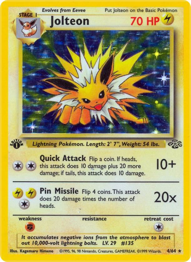 Jolteon #4 Jungle (Holo Rare)