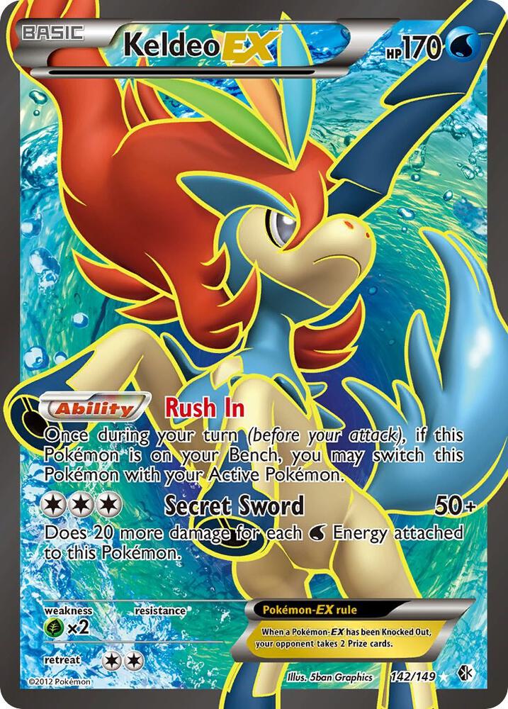 Keldeo EX (142 Full Art) Boundaries Crossed