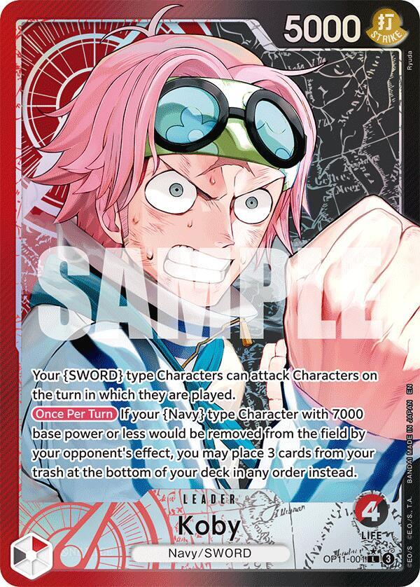 Koby (001 OP11) (Alternate Art) A Fist of Divine Speed