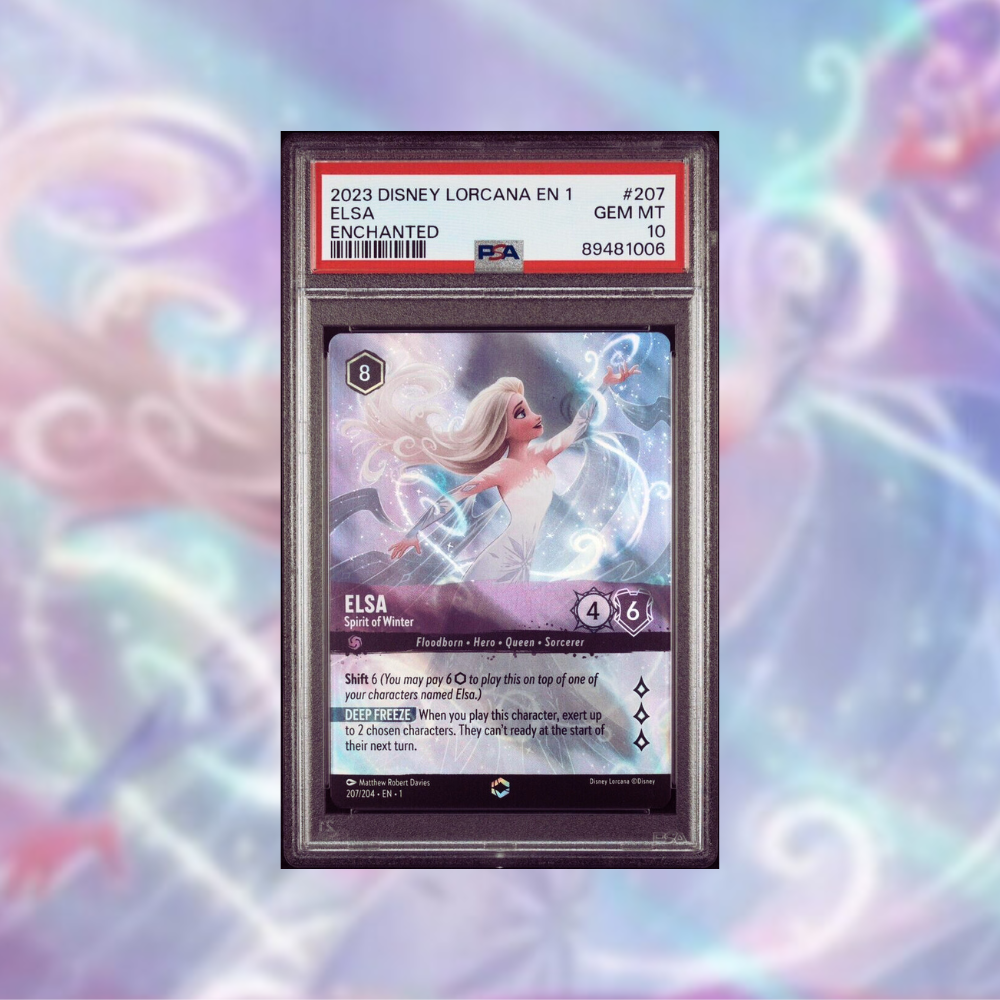 Lorcana Elsa Card PSA 10