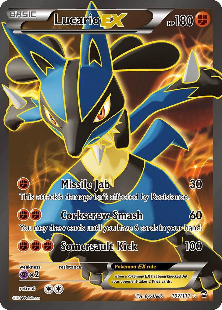 Lucario EX (107) XY Furious Fists (Ultra Rare)