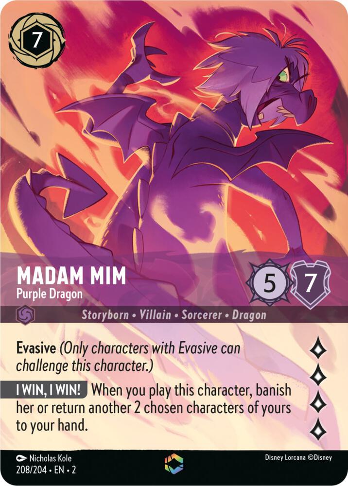Madam Mim Purple Dragon (Enchanted) Rise of the Floodborn
