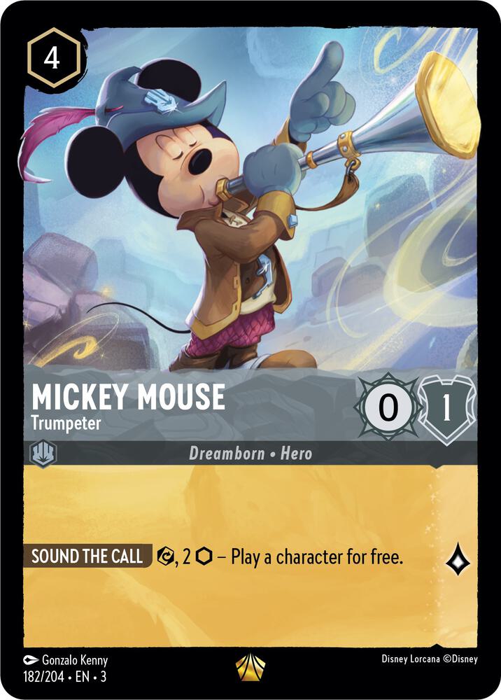 Mickey Mouse Trumpeter Into the Inklands