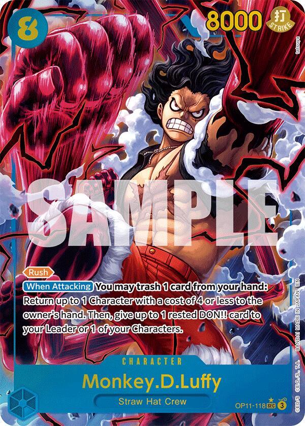 Monkey.D.Luffy (OP11 118) (Alternate Art) A Fist of Divine Speed