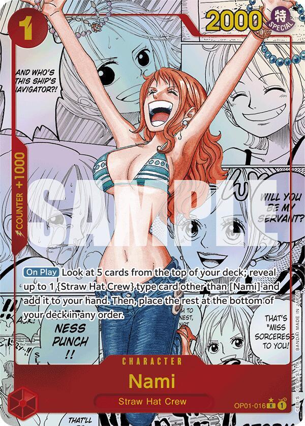 Nami OP01 016 (Manga) Premium Booster The Best (Rare)