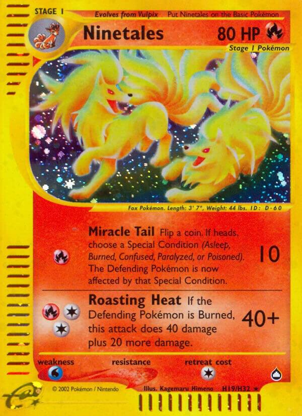 Ninetales #H19 Aquapolis (Holo Rare)