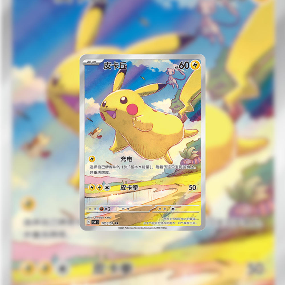 Pikachu Chinese Cards