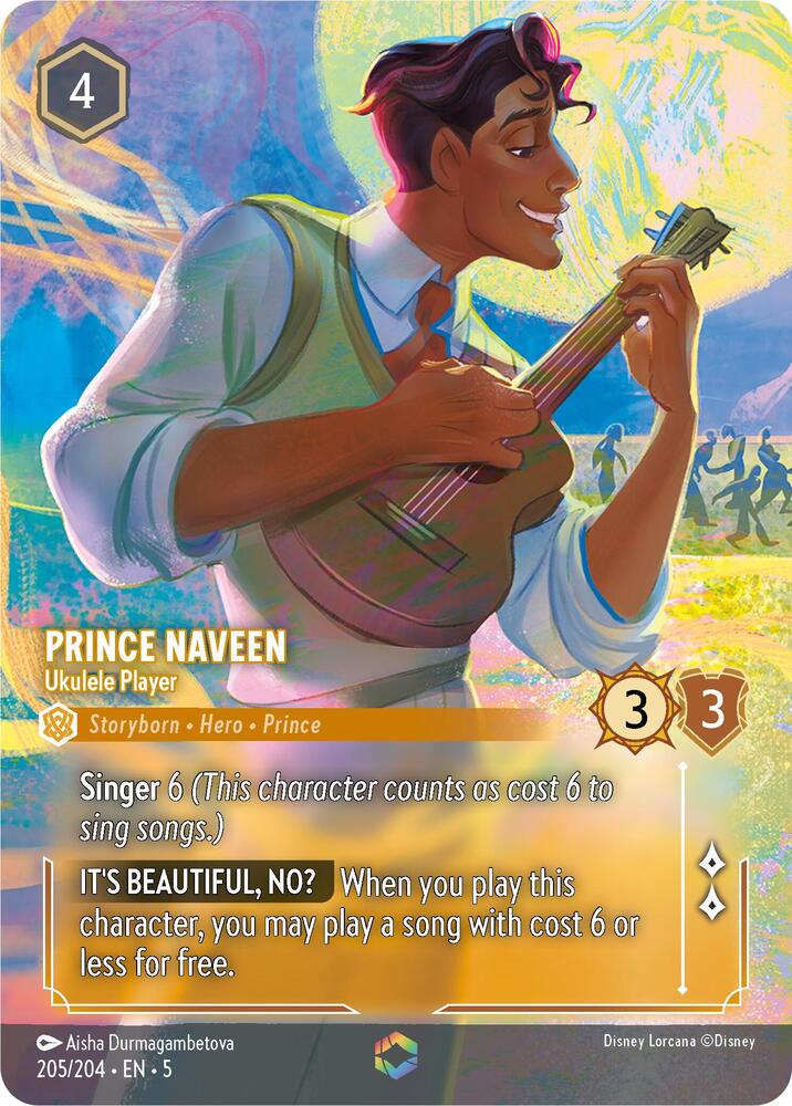 Prince Naveen Ukulele Player (Enchanted) Shimmering Skies